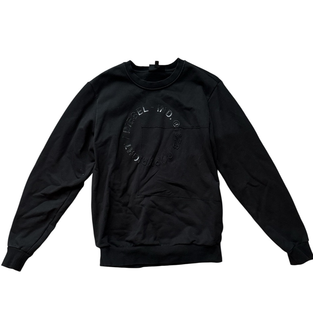 Diesel Black Crewneck Sweater